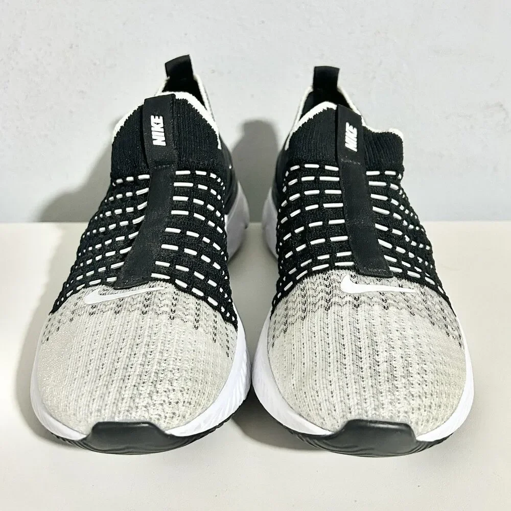 Nike Wmns React Phantom Run Flyknit 2 “Black White” Women’s Size 7 Running Shoes
